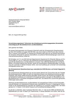  Teilrevision des Arbeitslosenversicherungsgesetzes (Kurzarbeitsentschädigung für Berufsbildnerinnen und Berufsbildner)