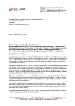  Anerkennung ausländischer Berufsqualifikationen: Abkommen zwischen der Schweiz und dem Vereinigten Königreich über die Anerkennung von Berufsqualifikationen und Umsetzung im Anwaltsgesetz ...