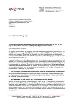  Bundesbeschluss über die Verpflichtungskredite ab 2024 für Beiträge an Massnahmen im Rahmen des Programms Agglomerationsverkehr