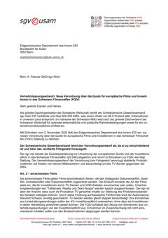  Neue Verordnung über die Quote für europäische Filme und Investitionen in das Schweizer Filmschaffen (FQIV)
