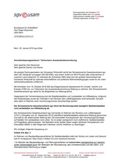  Vernehmlassungsantwort Teilrevision Aussenlandeverordnung
