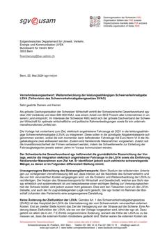  Weiterentwicklung der leistungsabhängigen Schwerverkehrsabgabe LSVA (Teilrevision des Schwerverkehrsabgabengesetzes SVAG)