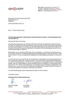  Änderung der Verordnung über die Alters- und Hinterlassenenversicherung (AHV 21)