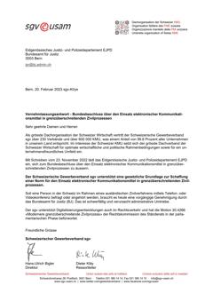  Bundesbeschluss über den Einsatz elektronischer Kommunikationsmittel in grenzüberschreitenden Zivilprozessen